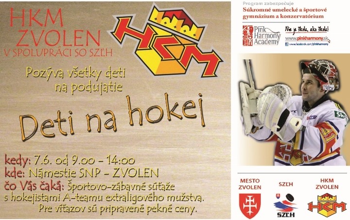 Podujatie "DETI NA HOKEJ" aj s Jánom Lacom